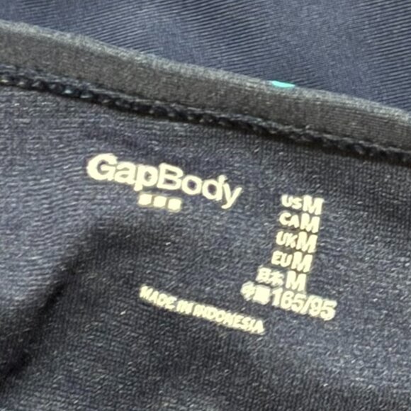 Gap Body Polka Dot Navy One-Piece Swimsuit — Halter Tie • Padded Cups • Size M - Picture 5 of 5